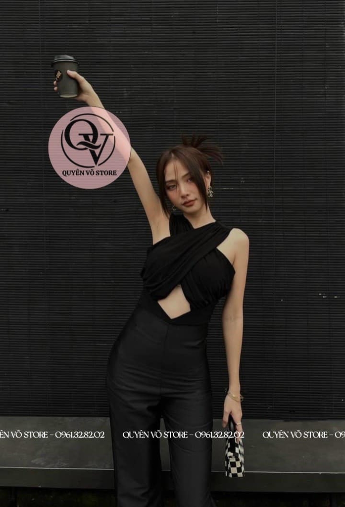 Jum chéo ngực hở bụng Cao Cấp - M