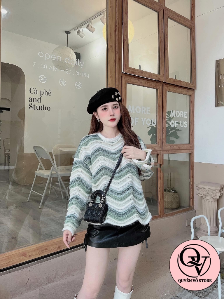 Áo len sóng màu Quảng Châu