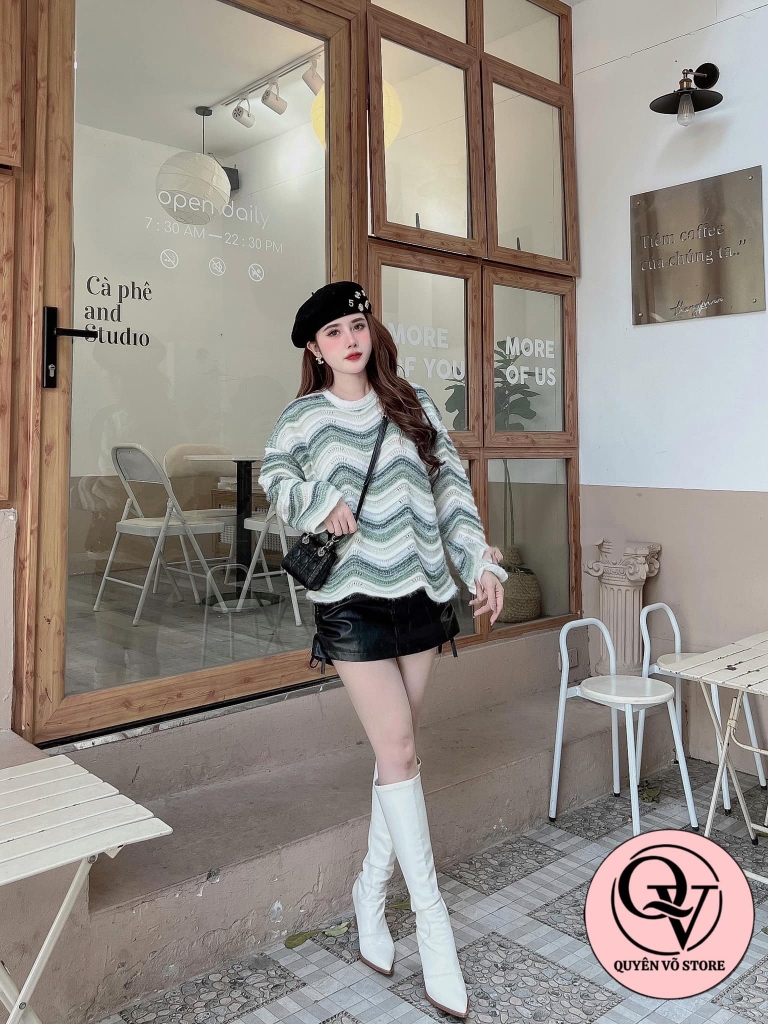 Áo len sóng màu Quảng Châu