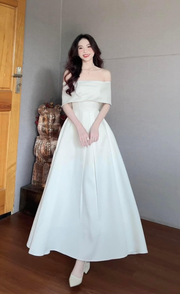 BIGSIZE 55-65kg - Đầm thiết kế bẹt vai