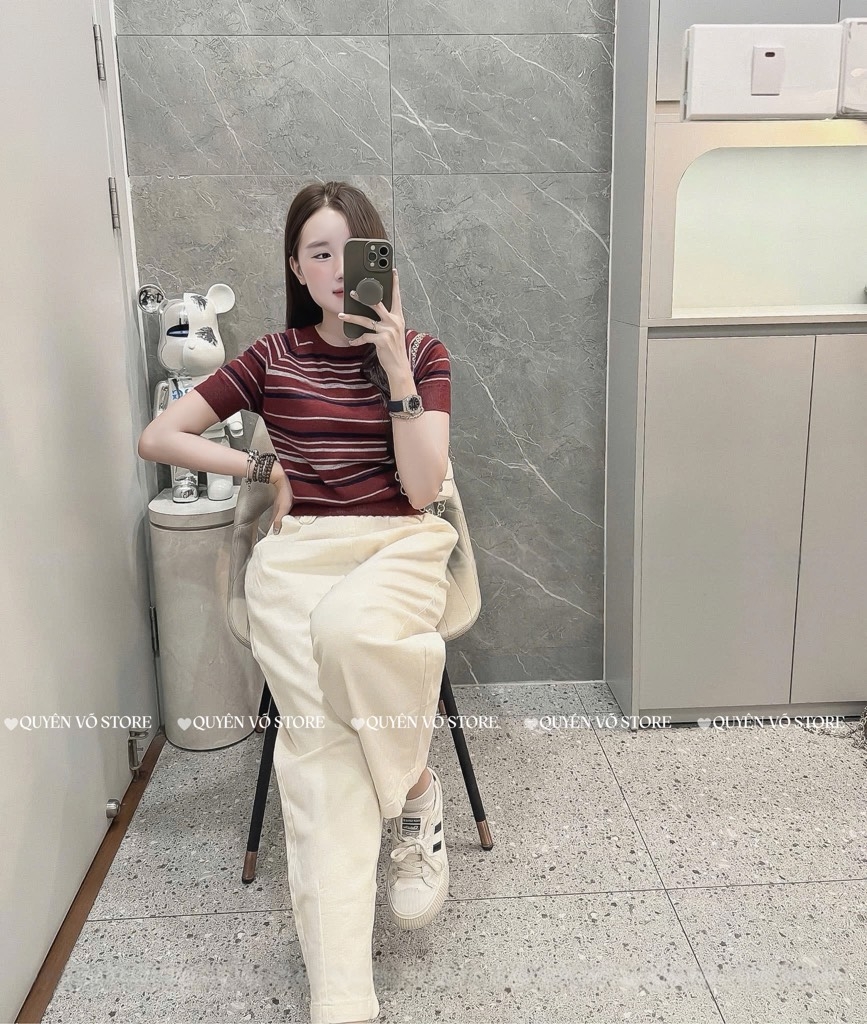 Áo MTG gấu kẻ nhuyễn