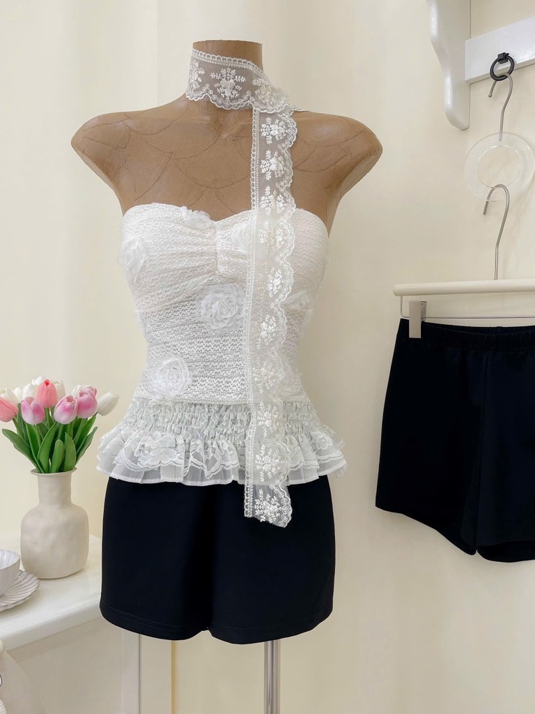 Set áo cúp ngực chân váy