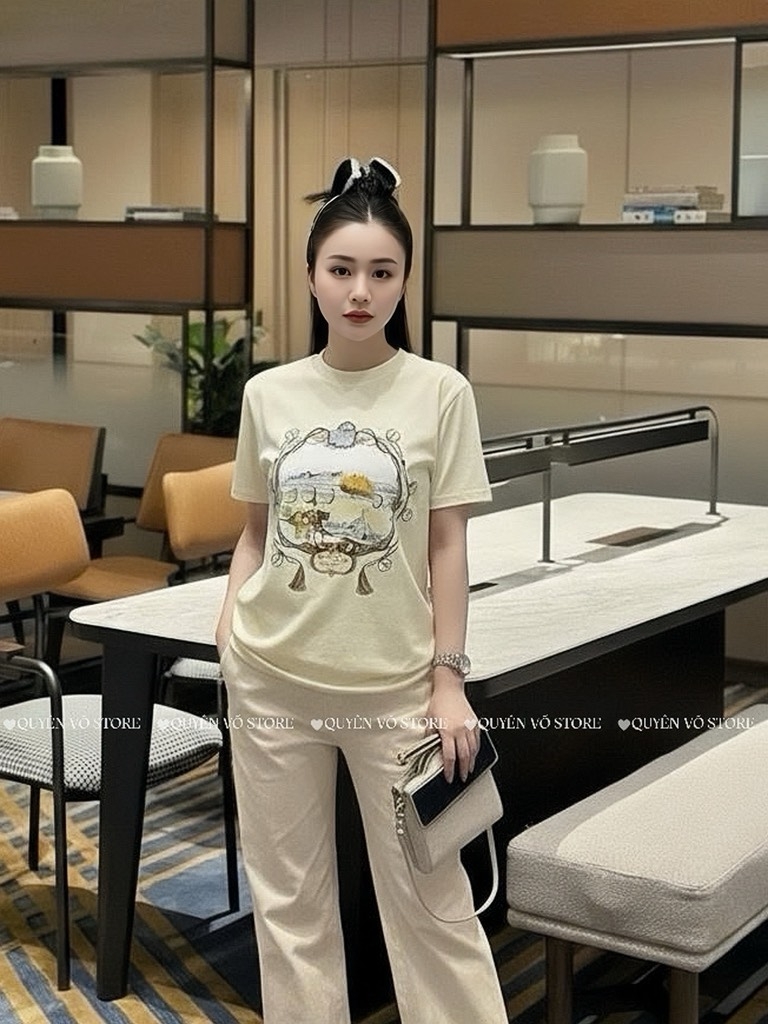 Áo thun Gucci tranh - Form 40-55kg Babytee