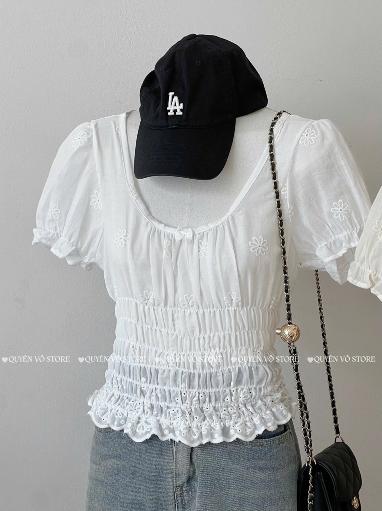 Áo thô boi hoa chun