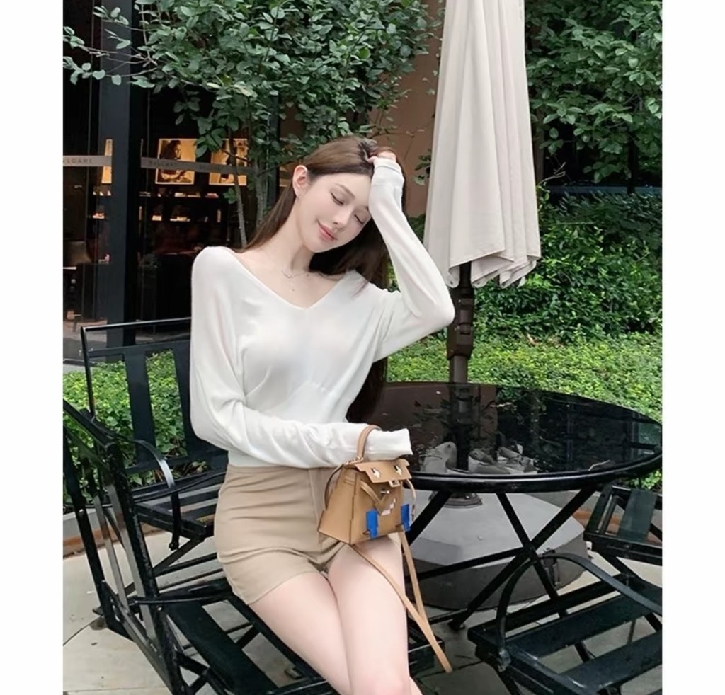 Quần đùi Skinny - Nâu