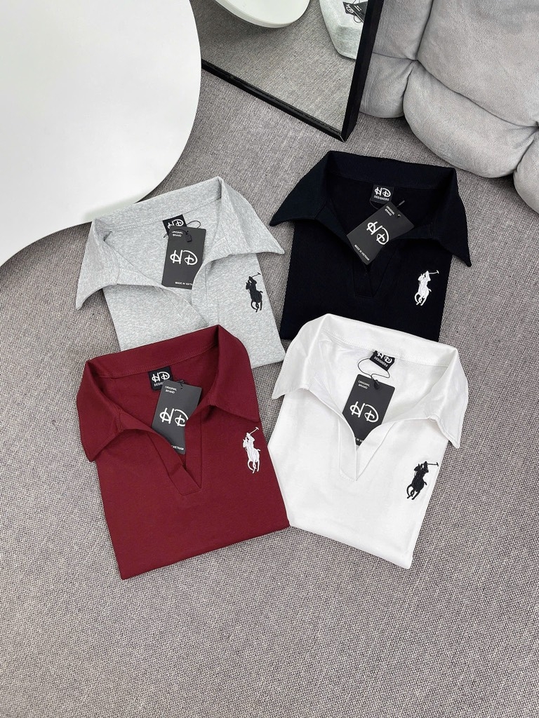 Áo thun cổ bẻ ngựa - Form vừa