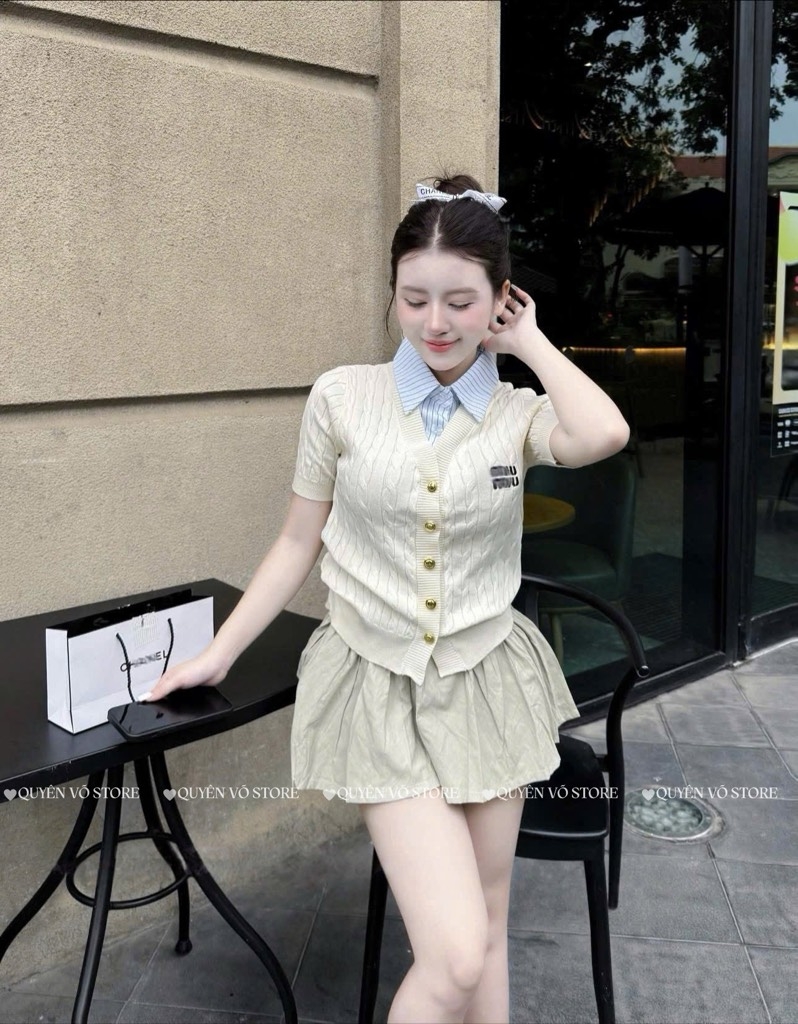 Áo MTG Miu cổ sơ mi