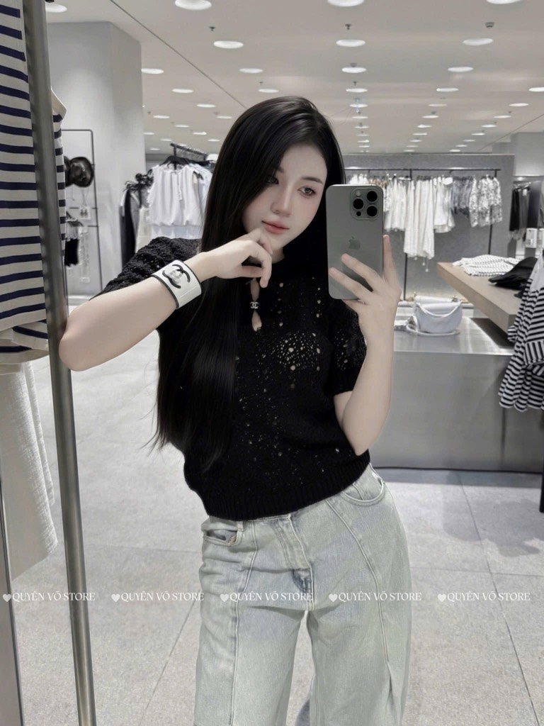 Áo MTG Chanel lưới