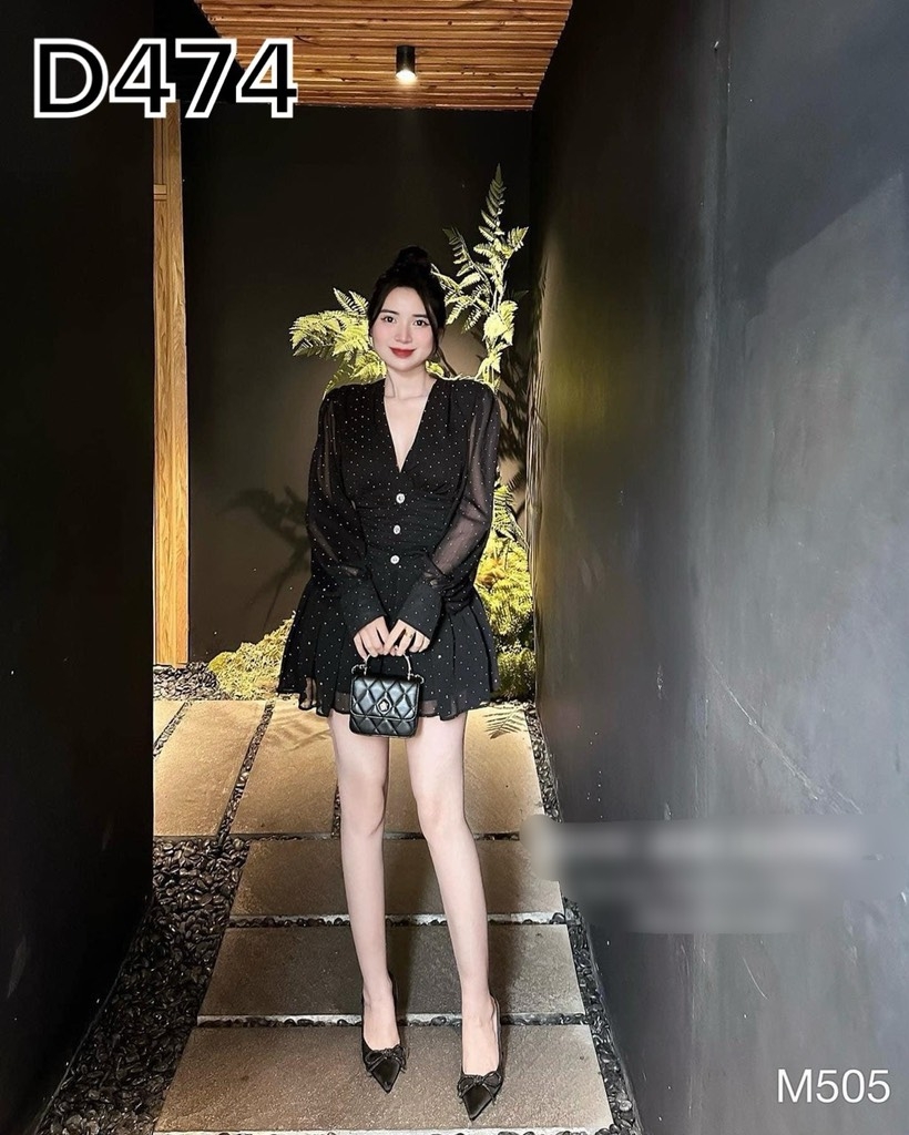 BIGSIZE 55-65kg - Đầm kim tuyến