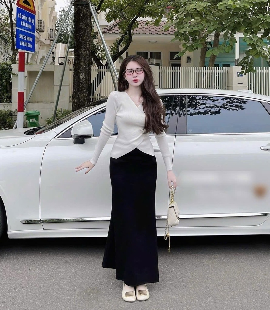 Chân váy thun đuôi cá