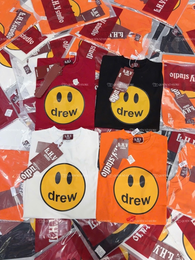 Áo thun mặt cười - Form rộng dưới 65kg