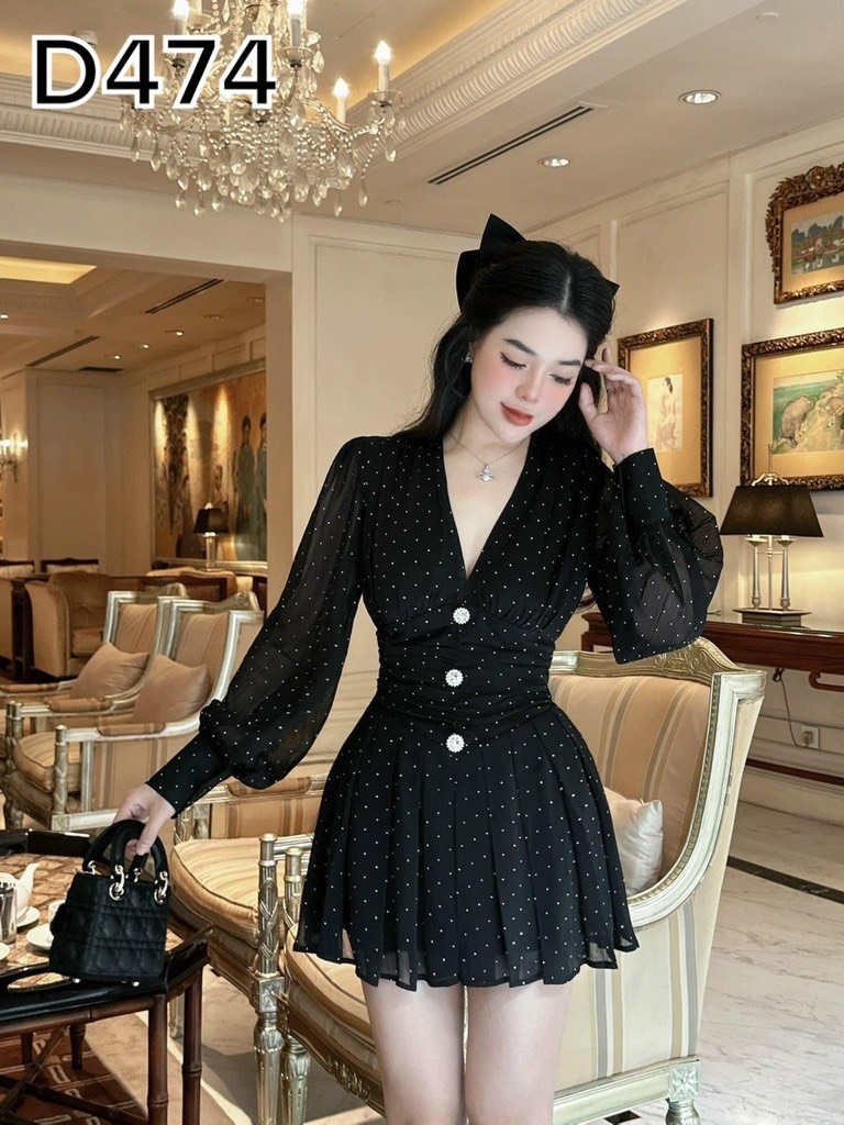 BIGSIZE 55-65kg - Đầm kim tuyến