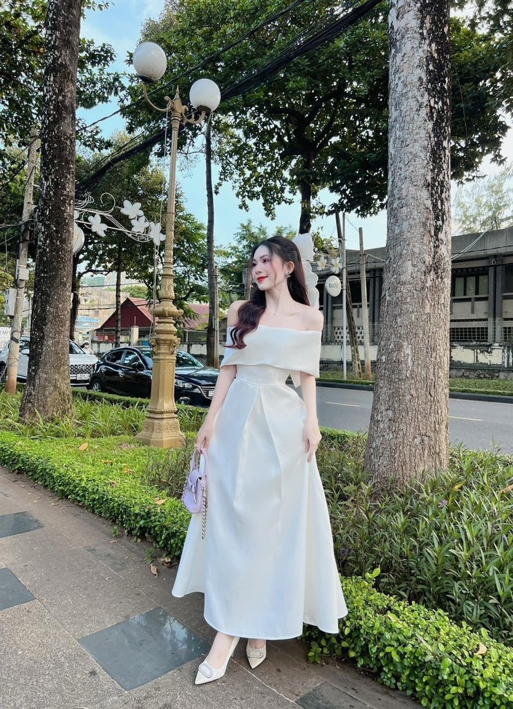 BIGSIZE 55-65kg - Đầm thiết kế bẹt vai