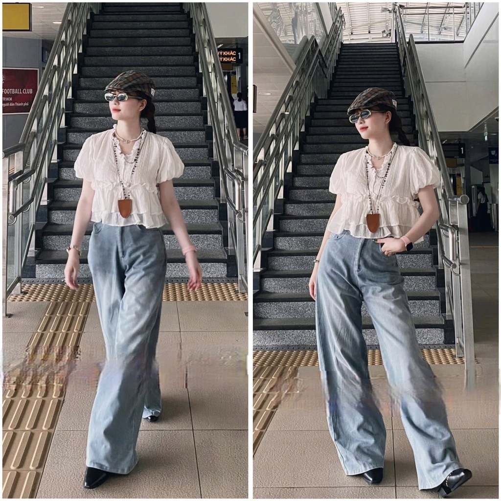 Set áo xô thêu Babydoll