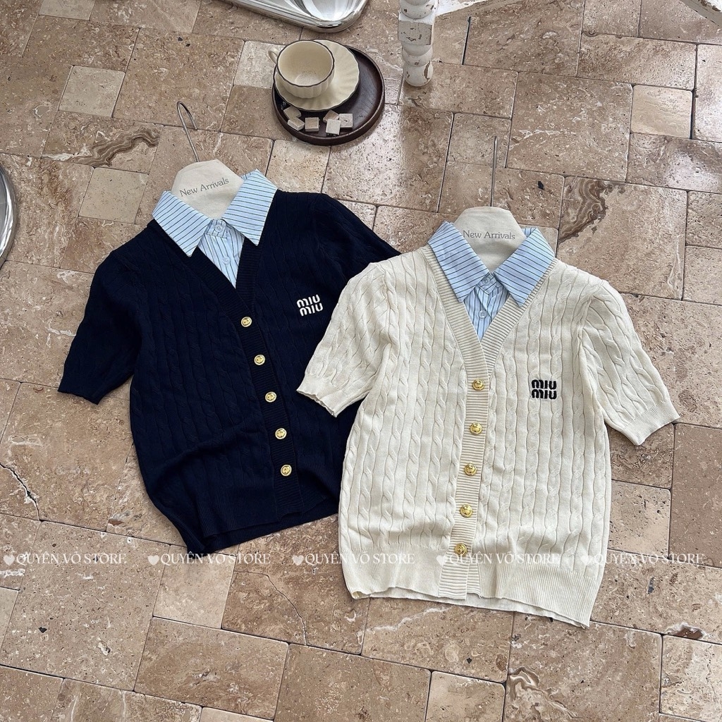 Áo MTG Miu cổ sơ mi