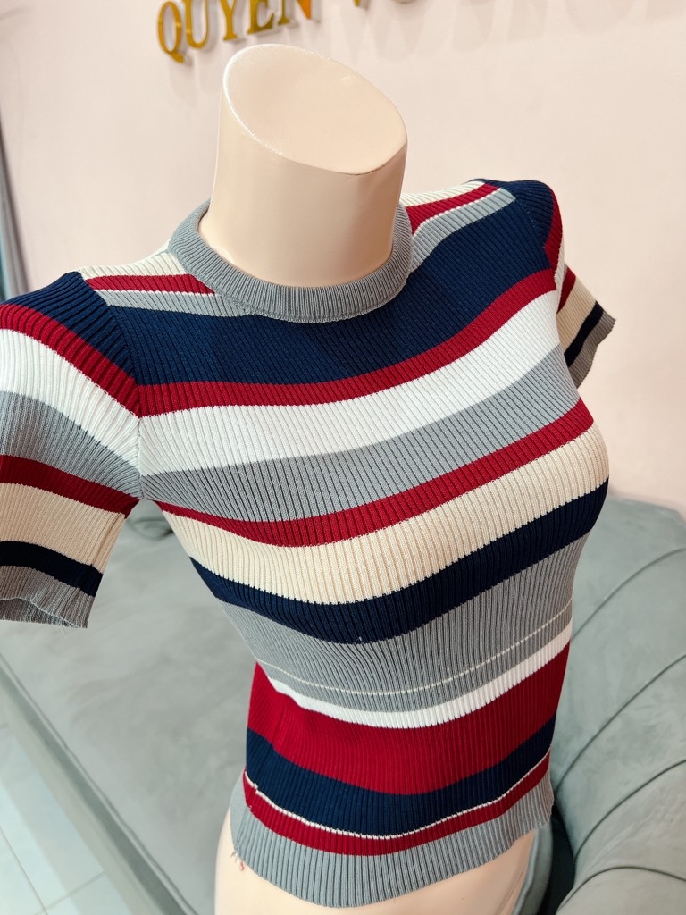 Áo len sọc 2 màu