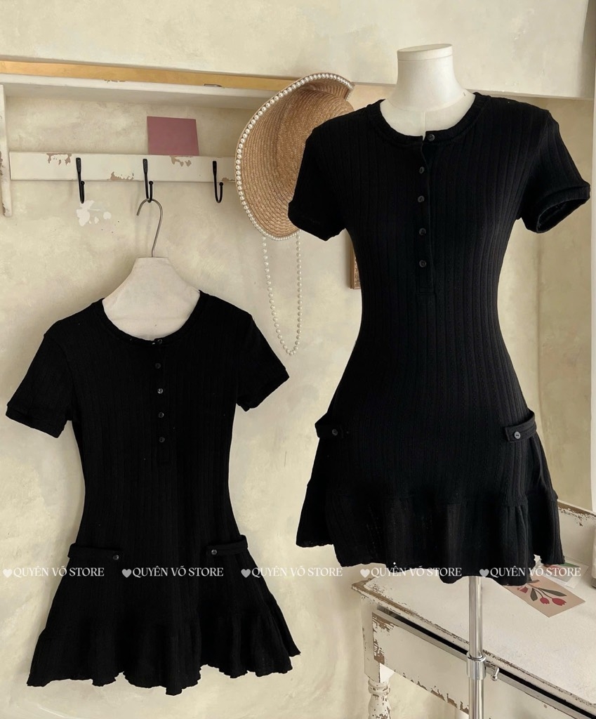 Đầm len tăm bèo - 8569