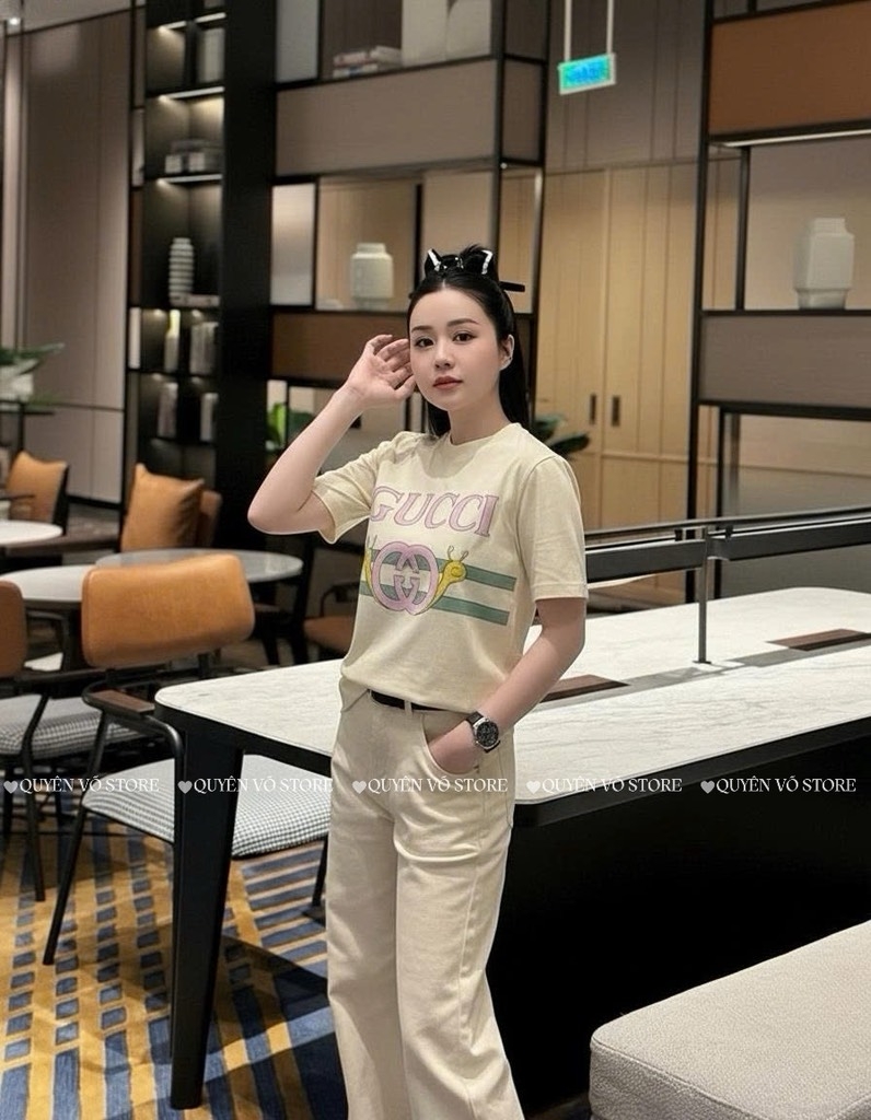 Áo thun Gucci ốc sên - Form 40-55kg Babytee