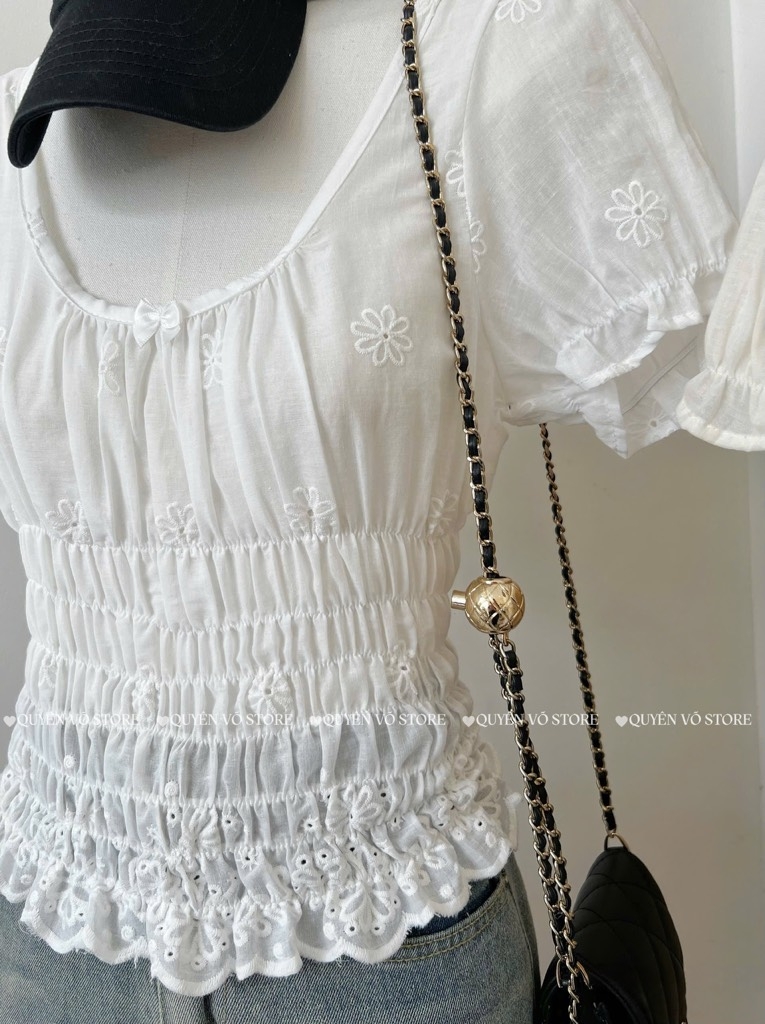 Áo thô boi hoa chun