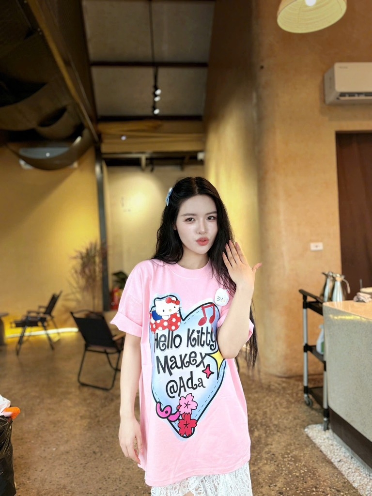 Áo Thun Hello Kitty kèm pk