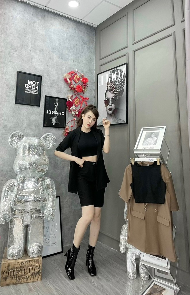 Set vest quần ngố x áo thun