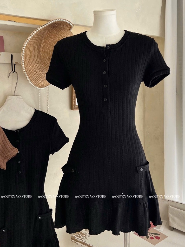 Đầm len tăm bèo - 8569