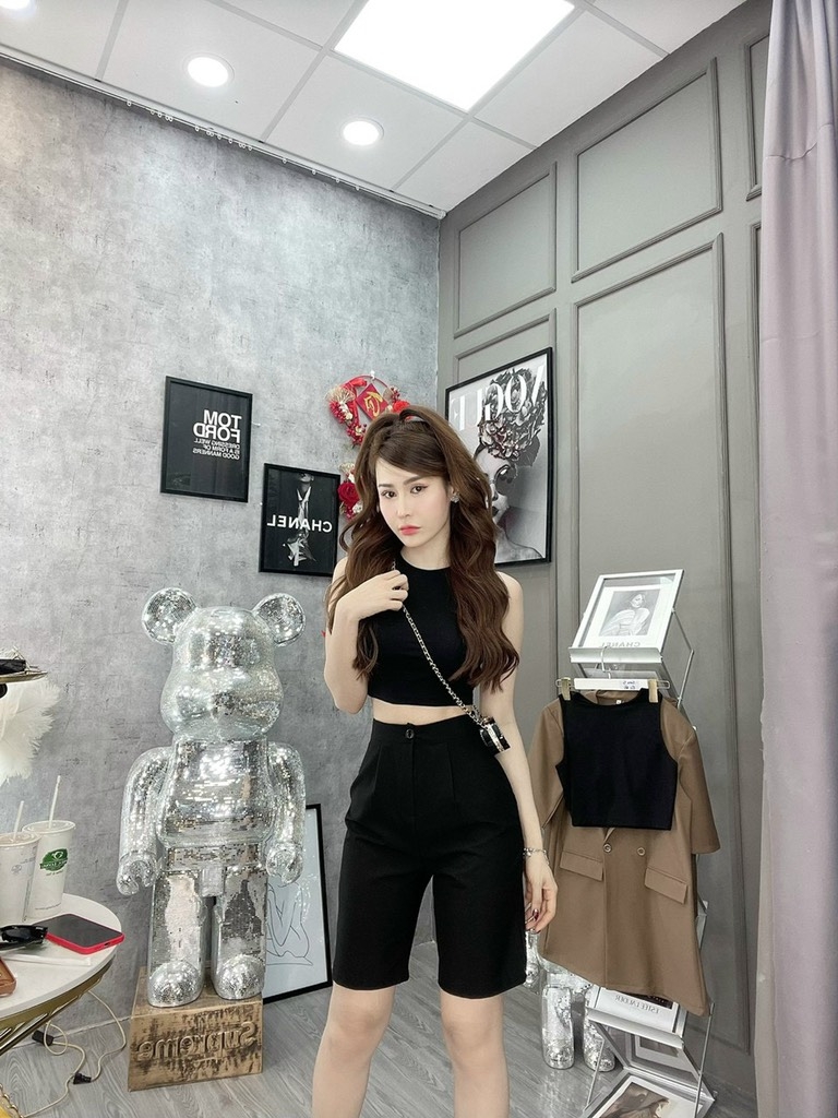 Set vest quần ngố x áo thun