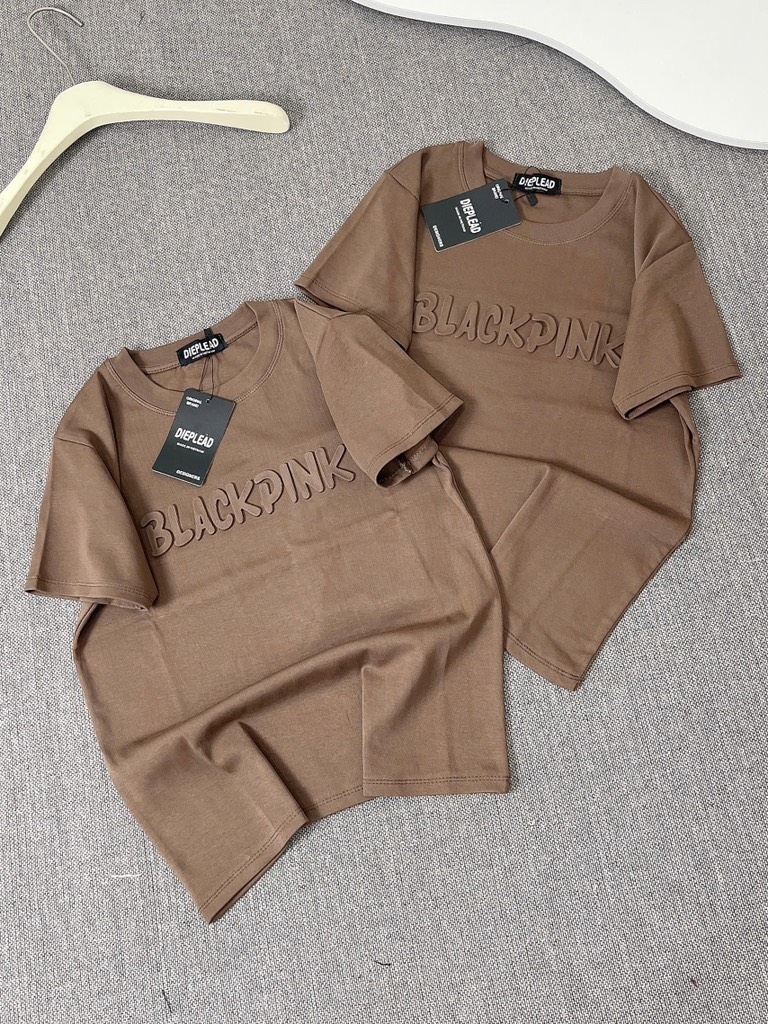 Áo thun dập nổi blackpink - Form vừa