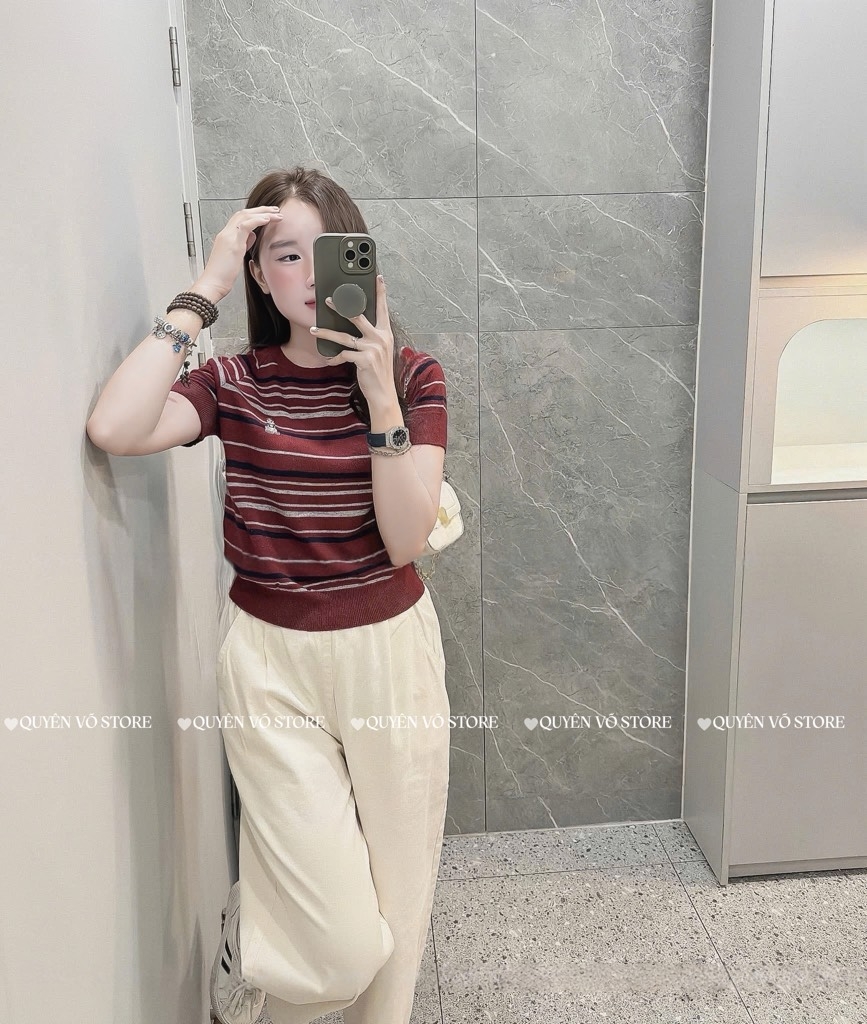 Áo MTG gấu kẻ nhuyễn