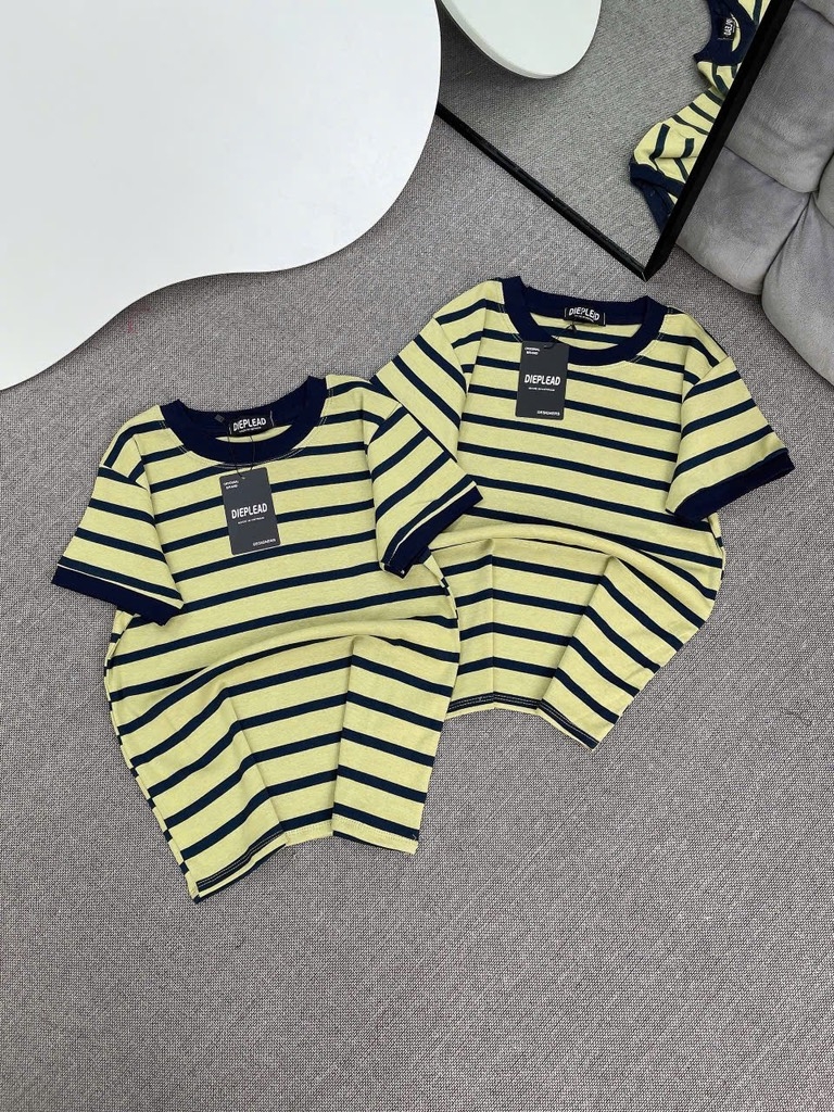 Áo thun sọc trơn - Form vừa