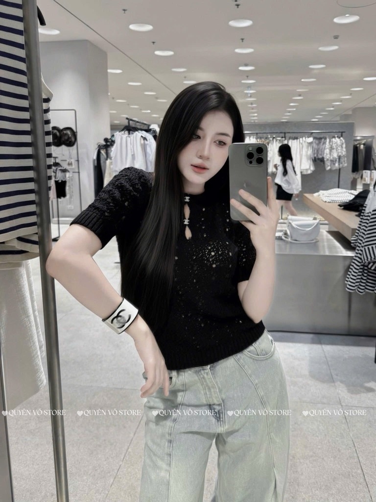 Áo MTG Chanel lưới