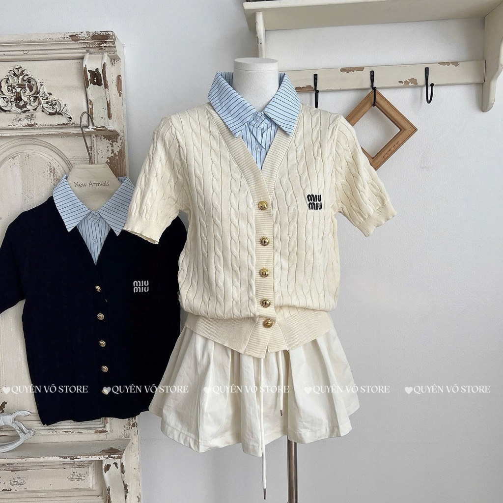 Áo MTG Miu cổ sơ mi