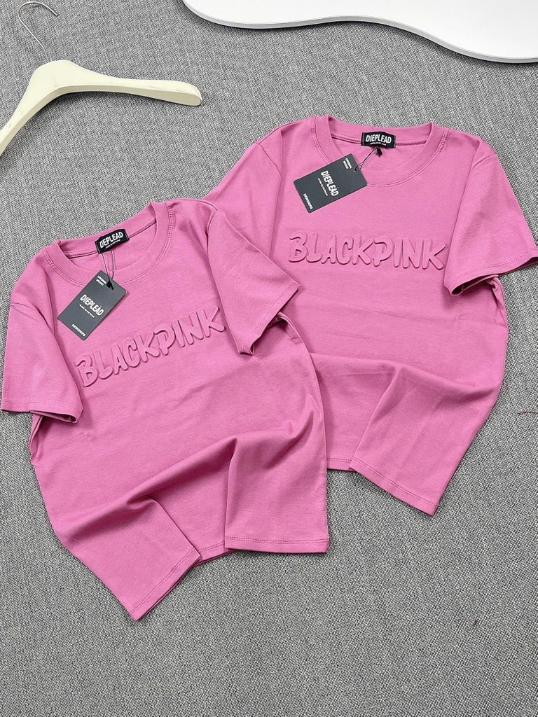 Áo thun dập nổi blackpink - Form vừa