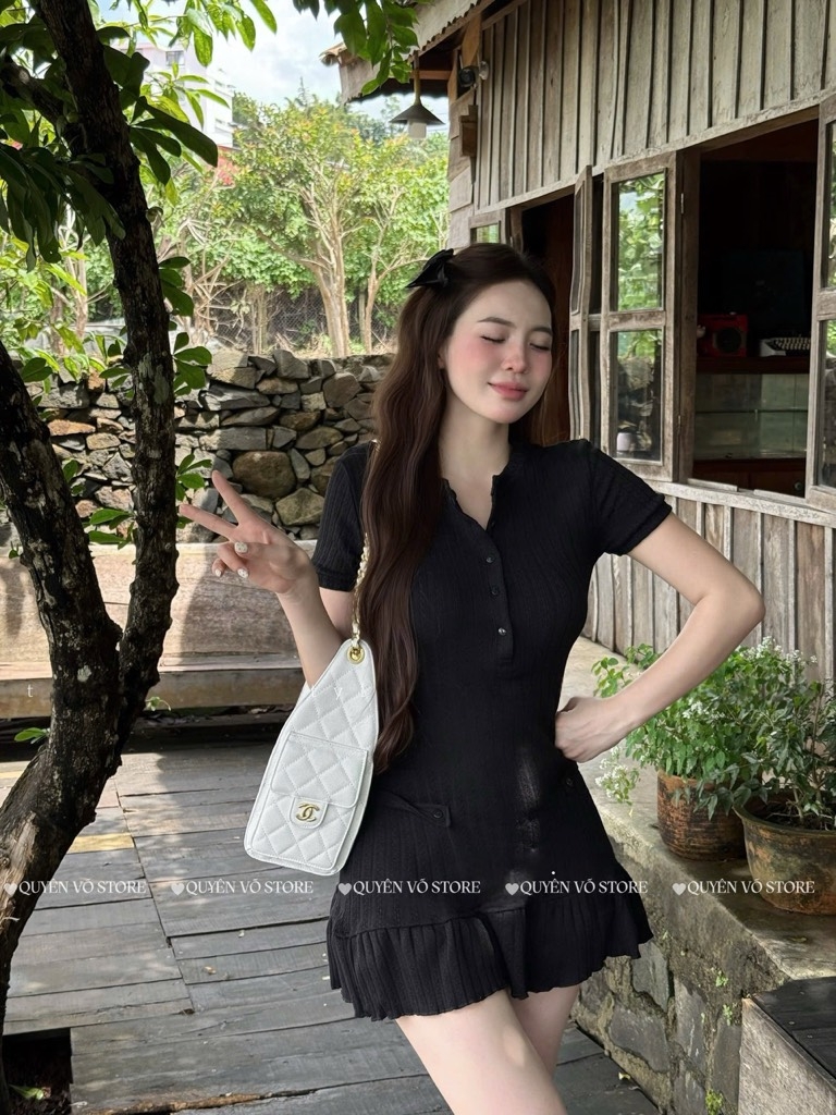 Đầm len tăm bèo - 8569