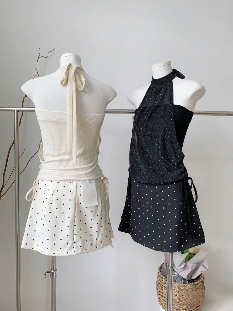 Áo yếm chấm bi babyboo - 3087