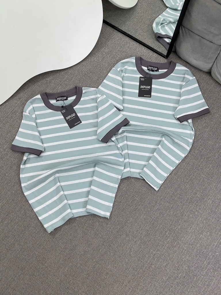 Áo thun sọc trơn - Form vừa