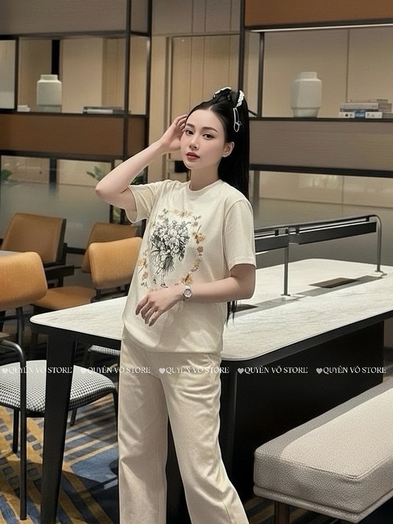 Áo thun Gucci hoa - Form 40-55kg Babytee