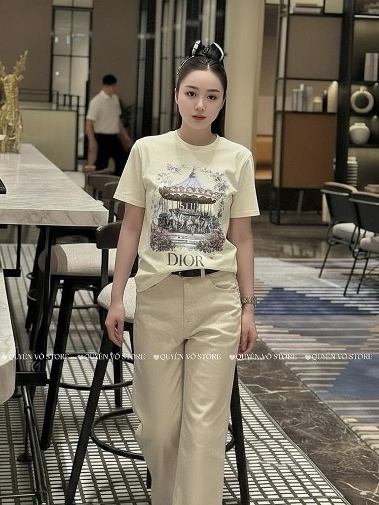 Áo thun Gucci vòng quay ngựa - Form 40-55kg Babytee