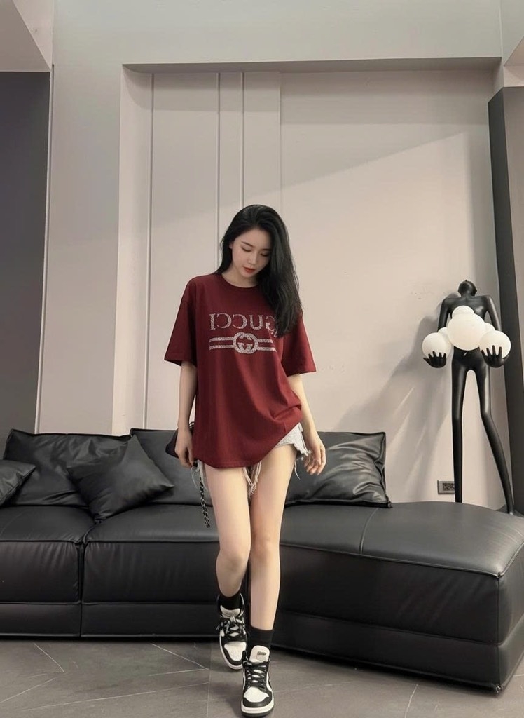 Áo thun Gucci đá - Form rộng dưới 65kg