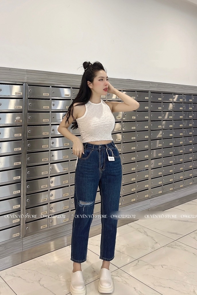 QJ 7472 Quần jean Baggy