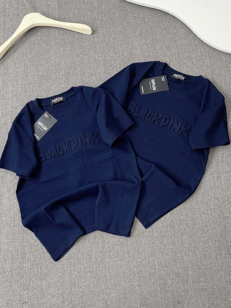 Áo thun dập nổi blackpink - Form vừa