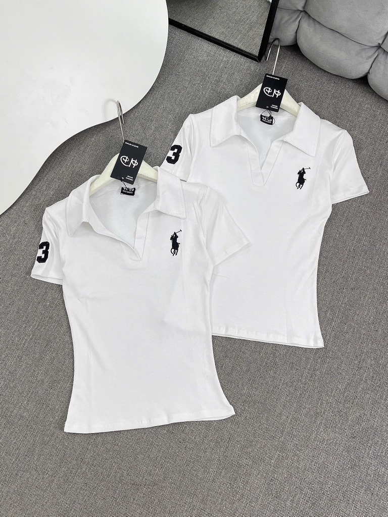 Áo thun cổ bẻ ngựa - Form vừa