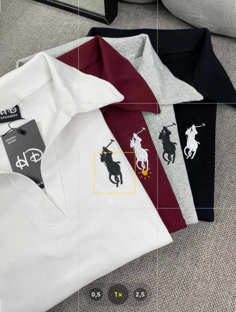 Áo thun cổ bẻ ngựa - Form vừa