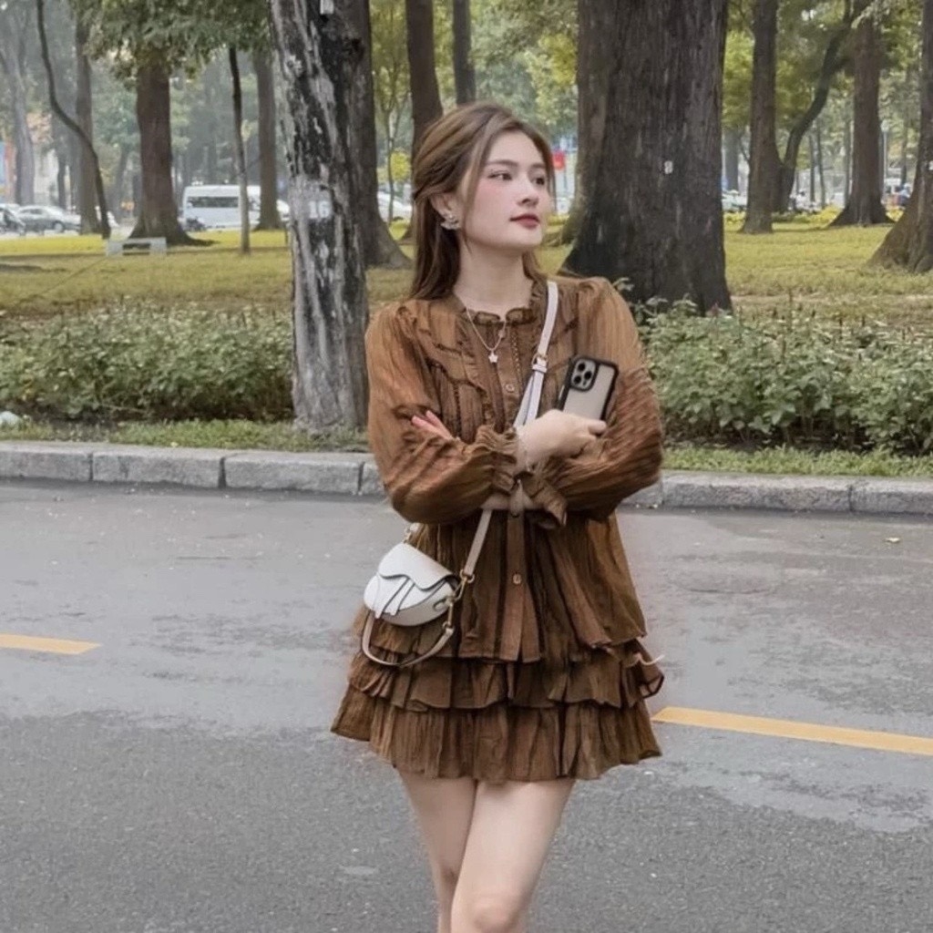 Set áo Babydoll viền ren