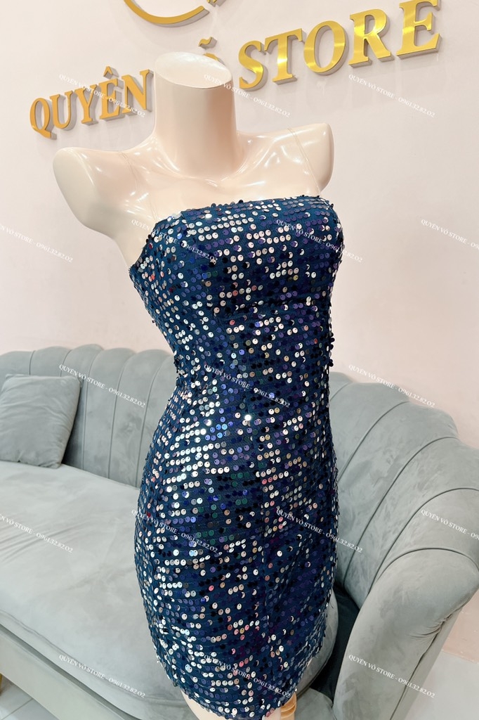 Đầm kim sa bling