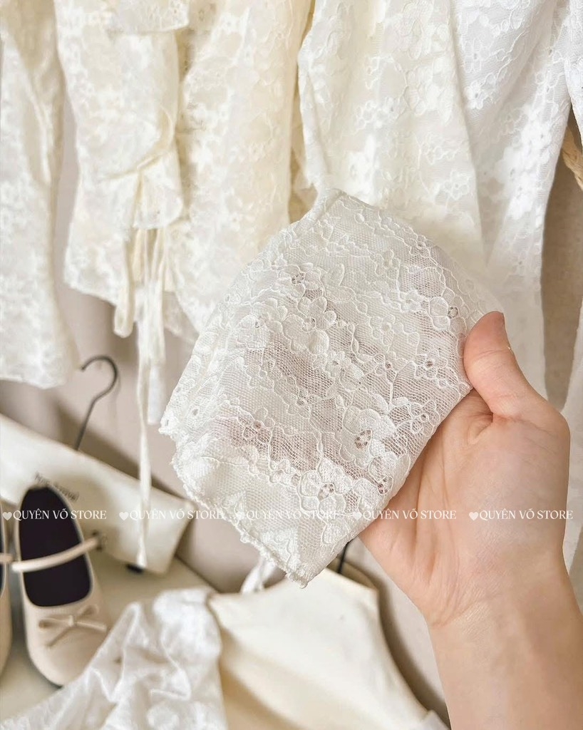 Áo ren 58168 - Trắng