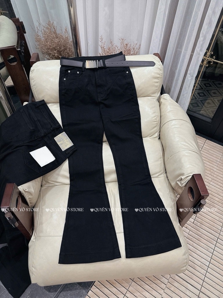QJ 01 Quần jean loe đen