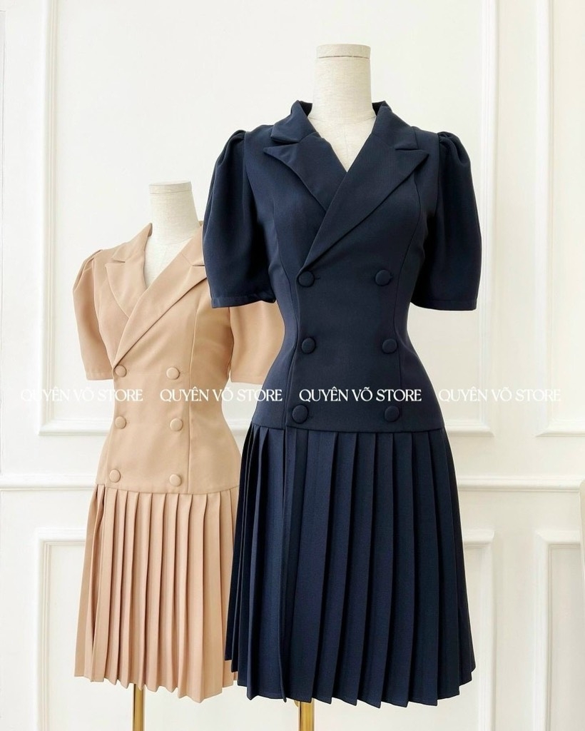 Đầm nút bọc lai dập li