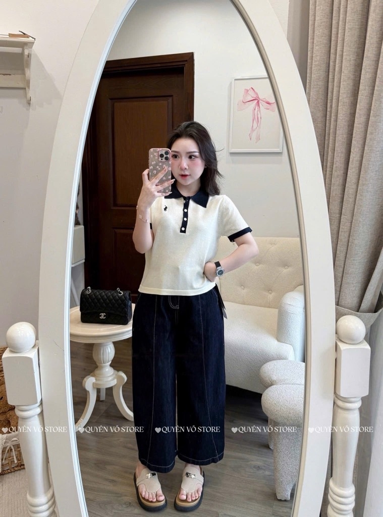Áo polo ngựa pha
