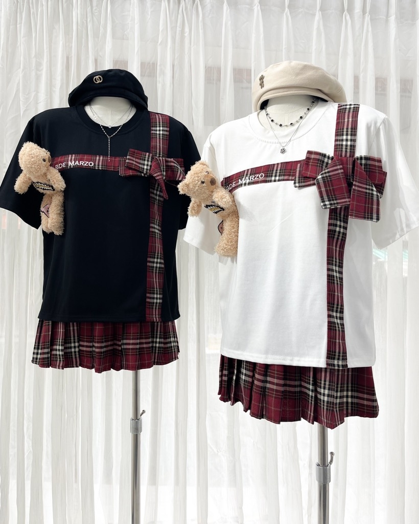 Set caro đỏ BBR kèm gấu